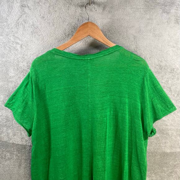 Tahari 100% Linen Tee Womens 1X Plus Size Lightweight Gauzy Beachy - Picture 8 of 12